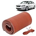 KINGSWAY PU Leatherite Car Steering Cover Sewable