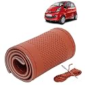KINGSWAY PU Leatherite Car Steering Cover Sewable