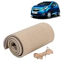 KINGSWAY PU Leatherite Car Steering Cover Sewable