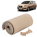 KINGSWAY PU Leatherite Car Steering Cover Sewable