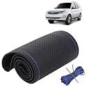 KINGSWAY PU Leatherite Car Steering Cover Sewable