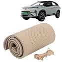 KINGSWAY PU Leatherite Car Steering Cover Sewable
