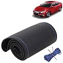 KINGSWAY PU Leatherite Car Steering Cover Sewable