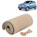 KINGSWAY PU Leatherite Car Steering Cover Sewable