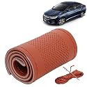 KINGSWAY PU Leatherite Car Steering Cover Sewable