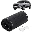 KINGSWAY PU Leatherite Car Steering Cover Sewable