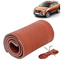 KINGSWAY PU Leatherite Car Steering Cover Sewable