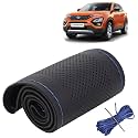 KINGSWAY PU Leatherite Car Steering Cover Sewable