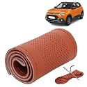 KINGSWAY PU Leatherite Car Steering Cover Sewable