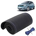 KINGSWAY PU Leatherite Car Steering Cover Sewable