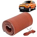 KINGSWAY PU Leatherite Car Steering Cover Sewable