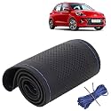 KINGSWAY PU Leatherite Car Steering Cover Sewable