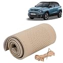 KINGSWAY PU Leatherite Car Steering Cover Sewable
