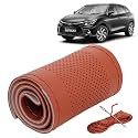 KINGSWAY PU Leatherite Car Steering Cover Sewable