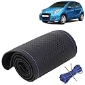 KINGSWAY PU Leatherite Car Steering Cover Sewable