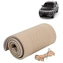 KINGSWAY PU Leatherite Car Steering Cover Sewable