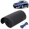 KINGSWAY PU Leatherite Car Steering Cover Sewable