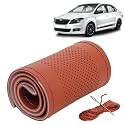 KINGSWAY PU Leatherite Car Steering Cover Sewable