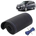 KINGSWAY PU Leatherite Car Steering Cover Sewable
