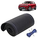 KINGSWAY PU Leatherite Car Steering Cover Sewable