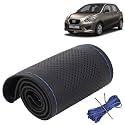 KINGSWAY PU Leatherite Car Steering Cover Sewable