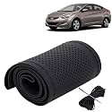 KINGSWAY PU Leatherite Car Steering Cover Sewable