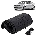 KINGSWAY PU Leatherite Car Steering Cover Sewable