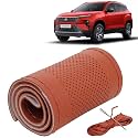 KINGSWAY PU Leatherite Car Steering Cover Sewable