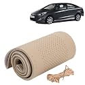 KINGSWAY PU Leatherite Car Steering Cover Sewable