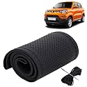 KINGSWAY PU Leatherite Car Steering Cover Sewable