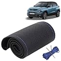 KINGSWAY PU Leatherite Car Steering Cover Sewable