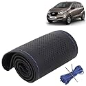 KINGSWAY PU Leatherite Car Steering Cover Sewable