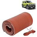KINGSWAY PU Leatherite Car Steering Cover Sewable