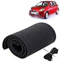 KINGSWAY PU Leatherite Car Steering Cover Sewable