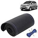 KINGSWAY PU Leatherite Car Steering Cover Sewable