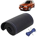 KINGSWAY PU Leatherite Car Steering Cover Sewable