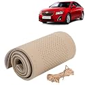 KINGSWAY PU Leatherite Car Steering Cover Sewable