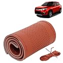KINGSWAY PU Leatherite Car Steering Cover Sewable