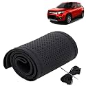 KINGSWAY PU Leatherite Car Steering Cover Sewable