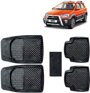 kingsway pvc tray mat for  toyota etios cross black