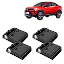 KINGSWAY® Tata Shadow Light Compatible with Zest (Year 2014 to 2019), IR LED Projector Ghost Lamp Ambient Light, Car Accessories, 3D Logo of Car Brand Projected on the Ground, Pack of 4 Pcs