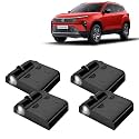 KINGSWAY® Tata Shadow Light Compatible with Zest (Year 2014 to 2019), IR LED Projector Ghost Lamp Ambient Light, Car Accessories, 3D Logo of Car Brand Projected on the Ground, Pack of 4 Pcs