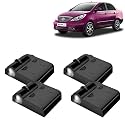 KINGSWAY® Tata Shadow Light Compatible with Zest (Year 2014 to 2019), IR LED Projector Ghost Lamp Ambient Light, Car Accessories, 3D Logo of Car Brand Projected on the Ground, Pack of 4 Pcs