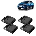 KINGSWAY® Tata Shadow Light Compatible with Zest (Year 2014 to 2019), IR LED Projector Ghost Lamp Ambient Light, Car Accessories, 3D Logo of Car Brand Projected on the Ground, Pack of 4 Pcs