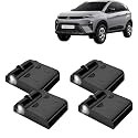 KINGSWAY® Tata Shadow Light Compatible with Zest (Year 2014 to 2019), IR LED Projector Ghost Lamp Ambient Light, Car Accessories, 3D Logo of Car Brand Projected on the Ground, Pack of 4 Pcs