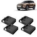 KINGSWAY® Tata Shadow Light Compatible with Zest (Year 2014 to 2019), IR LED Projector Ghost Lamp Ambient Light, Car Accessories, 3D Logo of Car Brand Projected on the Ground, Pack of 4 Pcs