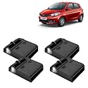 KINGSWAY® Tata Shadow Light Compatible with Zest (Year 2014 to 2019), IR LED Projector Ghost Lamp Ambient Light, Car Accessories, 3D Logo of Car Brand Projected on the Ground, Pack of 4 Pcs