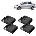 KINGSWAY® Tata Shadow Light Compatible with Zest (Year 2014 to 2019), IR LED Projector Ghost Lamp Ambient Light, Car Accessories, 3D Logo of Car Brand Projected on the Ground, Pack of 4 Pcs