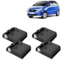 KINGSWAY® Tata Shadow Light Compatible with Zest (Year 2014 to 2019), IR LED Projector Ghost Lamp Ambient Light, Car Accessories, 3D Logo of Car Brand Projected on the Ground, Pack of 4 Pcs