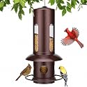 Kingsyard Squirrel Proof Hanging Bird Feeder for Outdoors